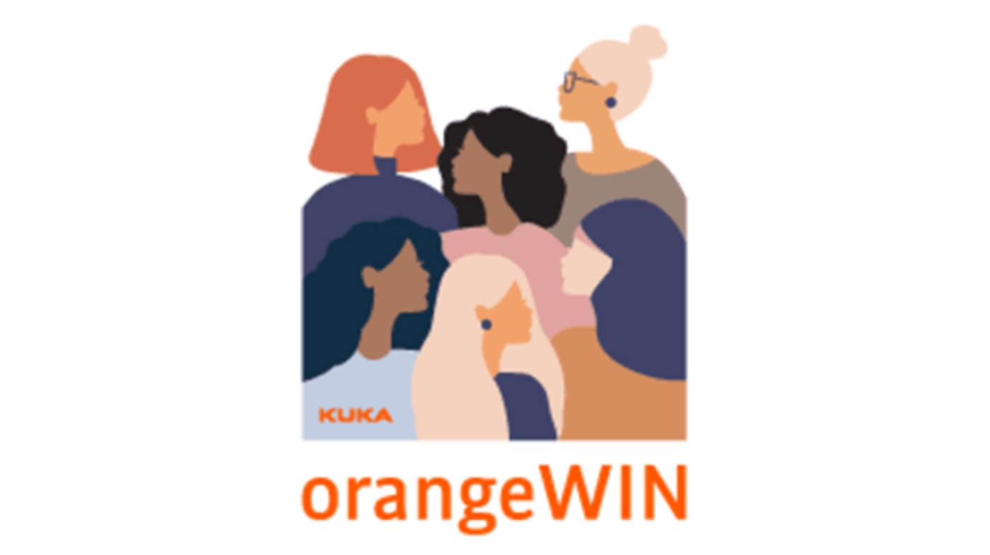 Logo of the womens network orangeWIN by KUKA