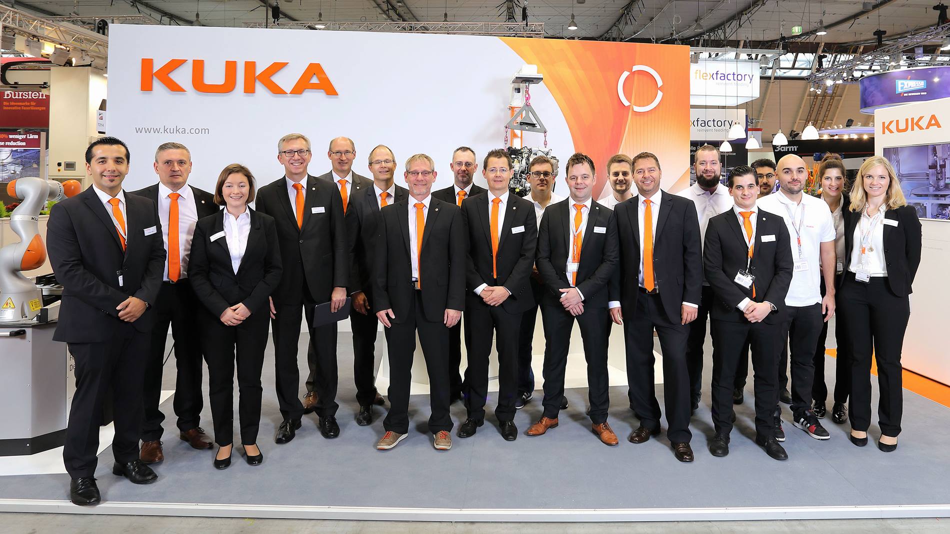 KUKA Staff at the Motek 2017 in Stuttgart