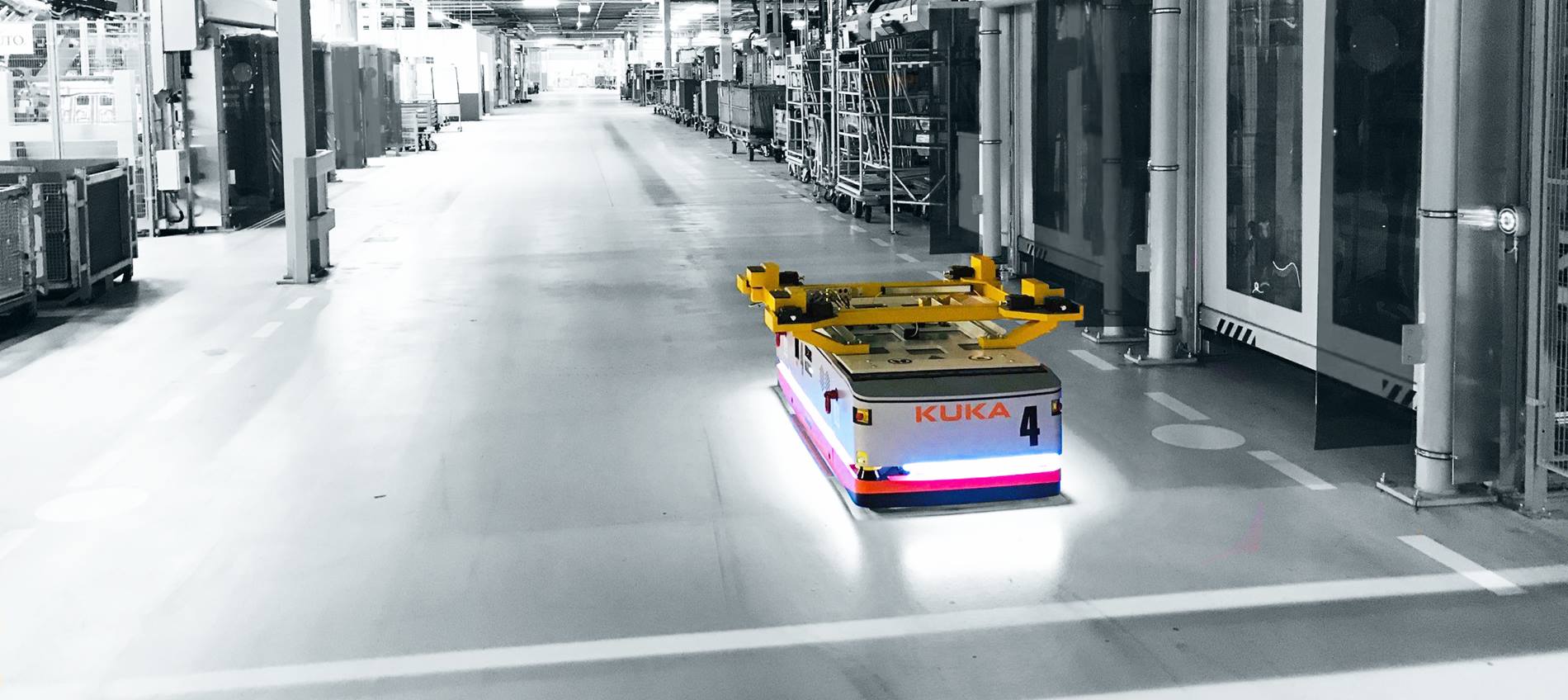 KUKA Intelligent intralogistics in production