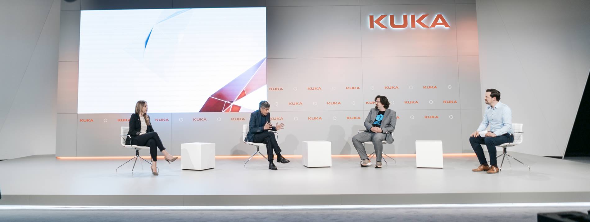 Kristina Wagner, Ranga Yogeshwar & Dominik Bösl at Hannover Messe digital 2021