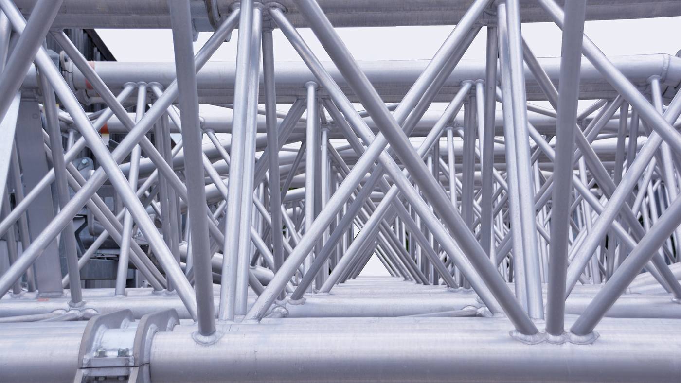 Aluminium tube racks 