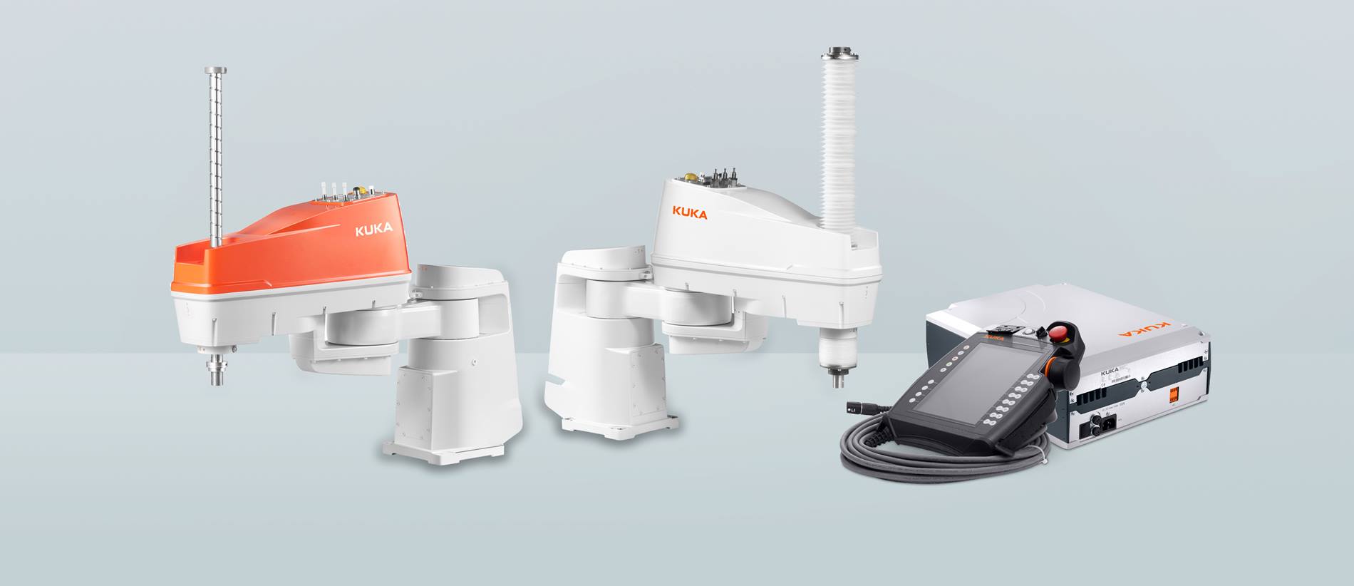 KR SCARA 机器人通过高精度、短周期、极快速循环和低重量提高了生产率。